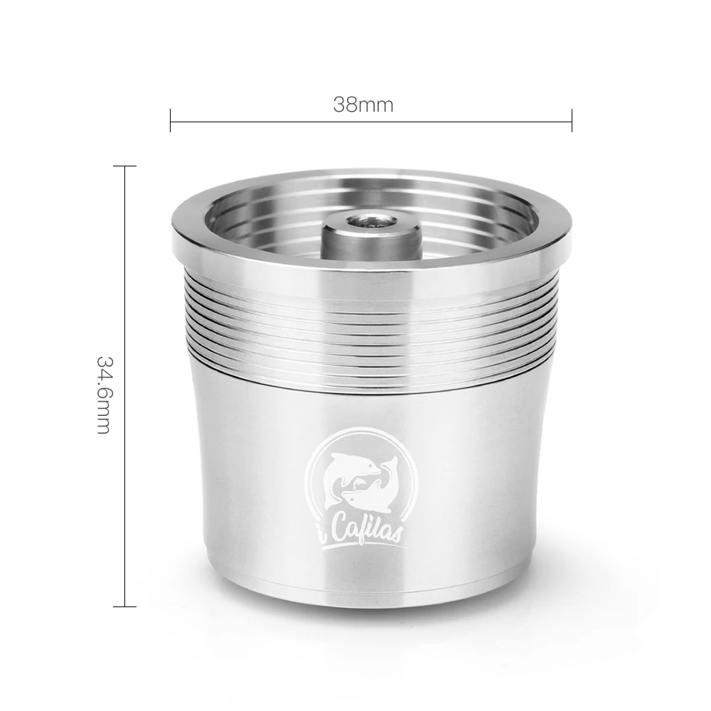 ICafilas  Refillable capsule pod resuable Filter cup fit for Illy X Y TYPE Coffee Machine Metal Stainless Steel Coffee capsule