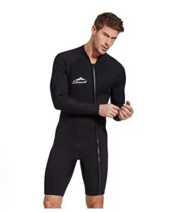 

SBART One Piece Swim Body Suit Neoprene Mens Scuba Wetsuit Long Sleeve 3mm Diving Suit Swimsuit Snorkeling Surf Sailing Clothing