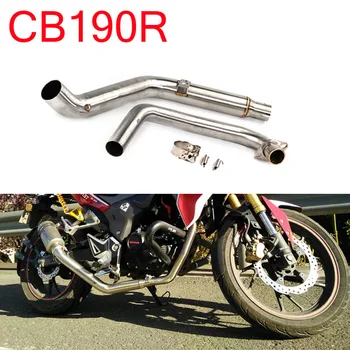 CB190R motorcycle exhaust pipe front full systems slip on pipe header stainless steel for Honda CB190 CB 190R CBF190R CBF 190 R