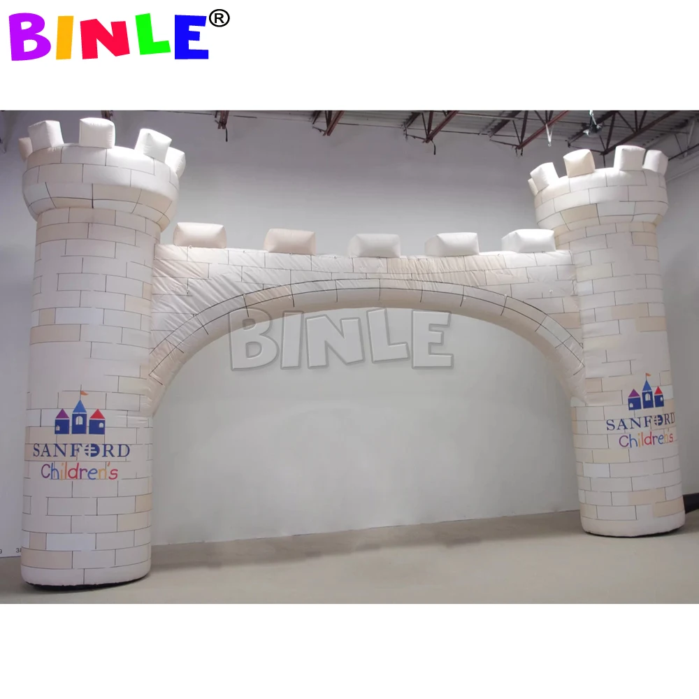 New Designed 24x18x4foot Outdoor Party Inflatable Castle Arch For Kids Annual Marathon Event