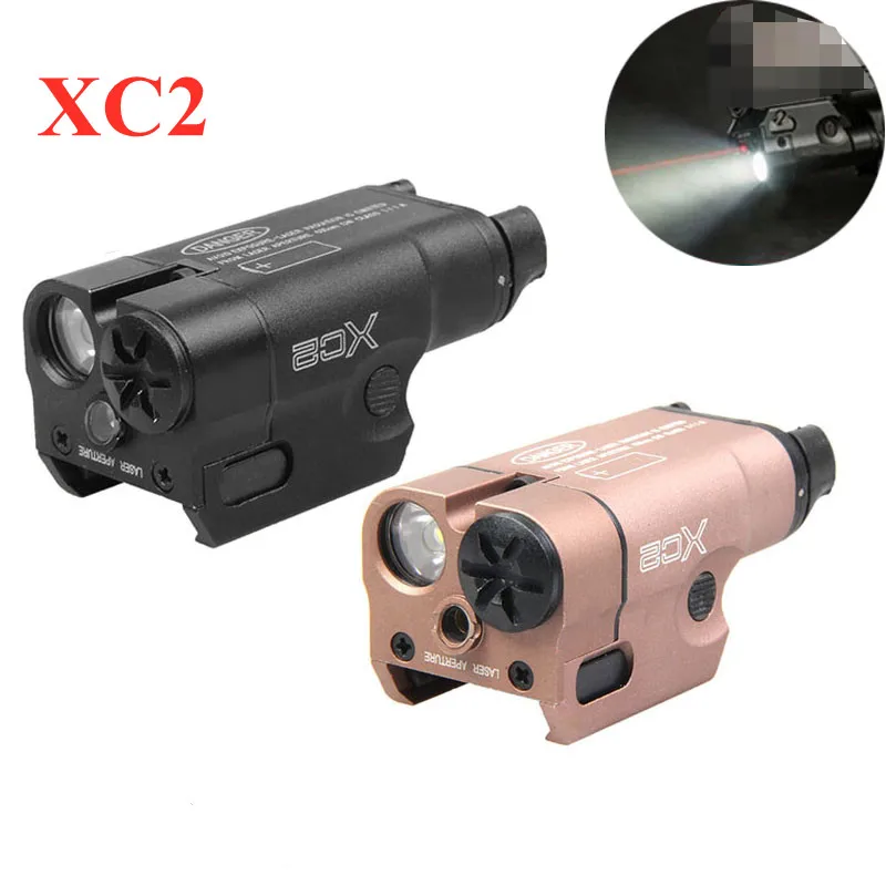 

Element Airsoft Tactical XC2 Ultra Red Dot Laser Compact Pistol Flashlight Combo LED MINI White Light 200 Lumens Waterproof