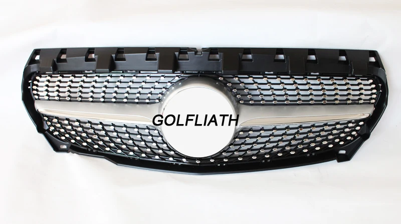 GOLFLIATH Diamond Grille For CLA Class Mercedes Benz W117 C117 CLA180 CLA 200 CLA260 CLA300 2013 2014 2015+ ABS Material