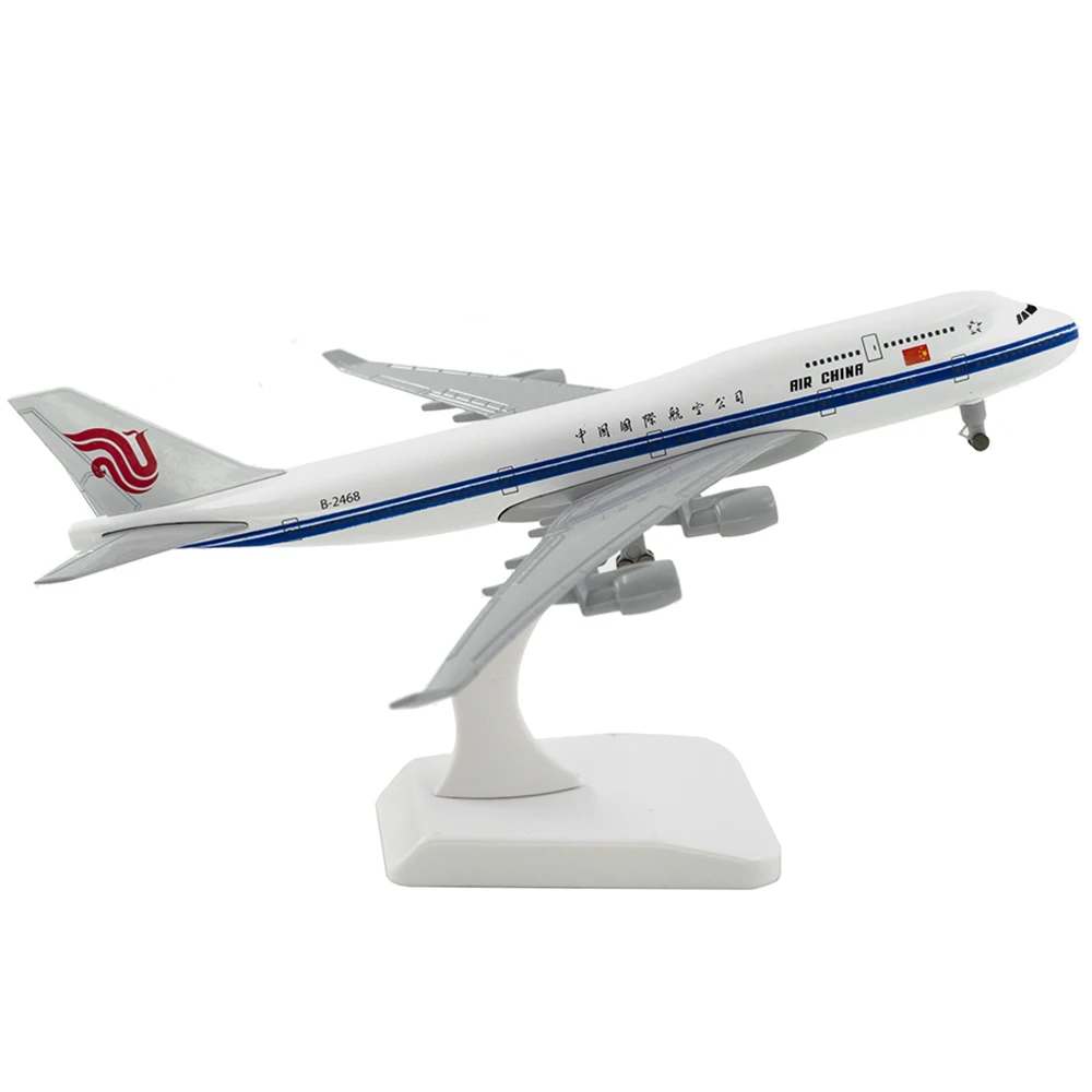 20cm Aircraft Air China Boeing 747 with Landing Gear B747 Alloy Plane Model Toys Children Kids Gift for Collection