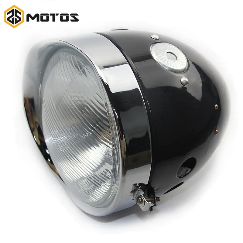 

ZS MOTOS Motorcycle Headlight Ural CJ-K750 Retro Motor Old Stock Original Black Color Headlight Comp Case For BMW R50 M72 R71 M1