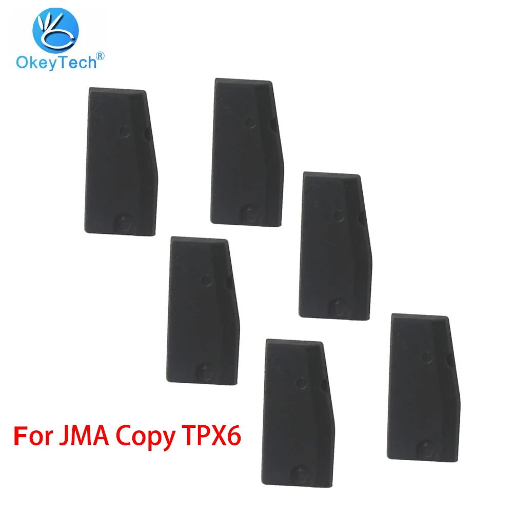 

OkeyTech 1/5PCS TPX6 Carbon Transponder Blank Chip For JMA Ceramic Clone Auto Car Key Copy TPX6 =TPX1(4C)+TPX2(4D) High Quality