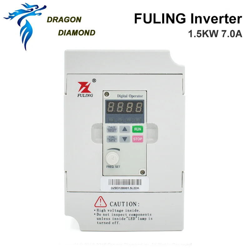 

Инвертор FULING VFD 1.5KW для управления скоростью шпиндельного двигателя ЧПУ, 220В/380В, 1.5КВт, 1-фазный вход, 3-фазный выход, частотный преобразователь.