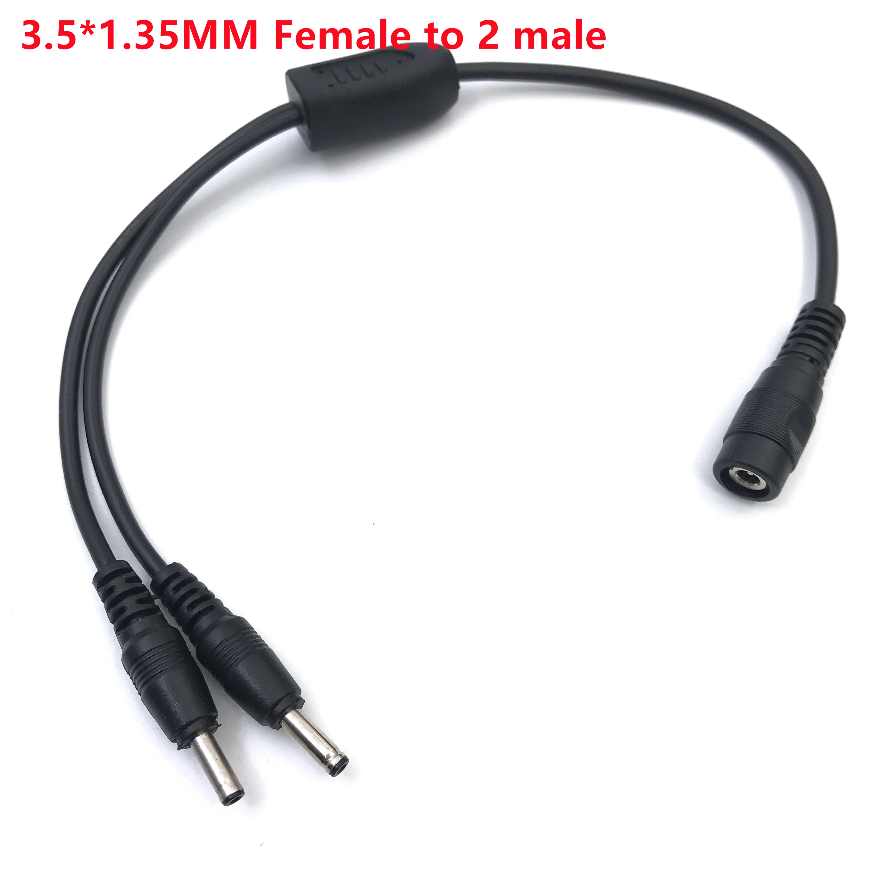 DC3.5*1.35mm power cord male to female For  network camera cables one out, two transfer cables, copper 30cm