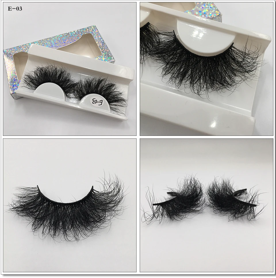 Neue nasse flauschige Nerz Wimpern mit Spikes Make-up Anbieter 16mm 18mm 25mm Volumen lang natürlichen Look Nerz Wimpern Großhandel – Detail 21