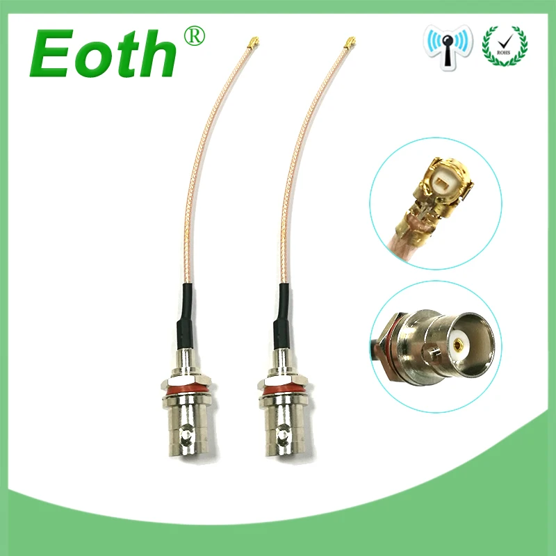 EOTH waterproof pigtail BNC to IPEX 1 extension cable 12cm  IOT