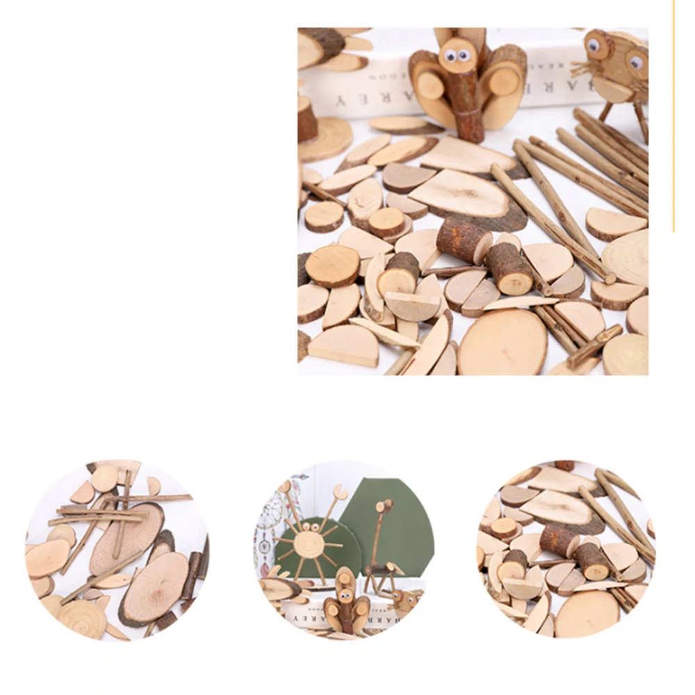 DIY Materials Short Wood Small Log Pieces Children\'s DIY Handmade Branches Dry Branches Decorated Natural Wood Pieces