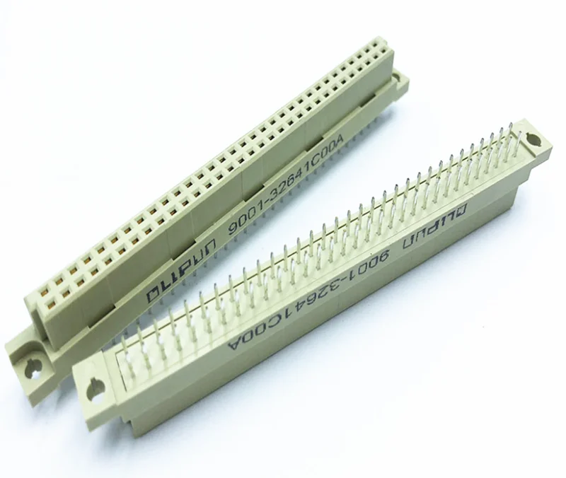 European socket 264 straight pin female seat 2*32P 64P 9001-32641C00A 2.54MM connector