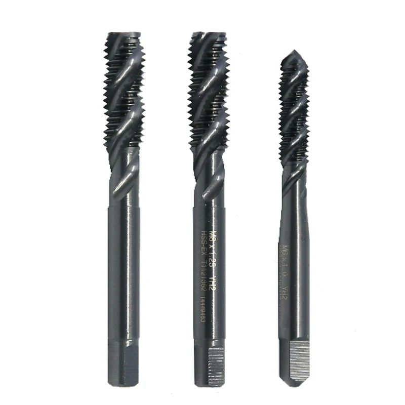 T1121 Xoắn Ốc Sáo Vòi Cho Mù Lỗ M2 M2.5 M3 M4 M5 M6 M8 M10 M12 M14 M16 M18 M20 đặc Biệt Cho Chế Biến Thép HSS-EX Vòi