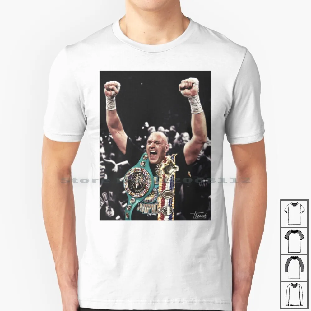 Gypsy Champ T Shirt 100% Cotton Fury Fury Luke Fury Gypsy Gypsy King King Champ United Kingdom Love Boxe Boxeur Graphic Shop