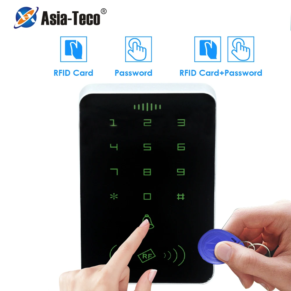 

125khz RFID Proximity Card Digital Keypad Access Control System Door Lock Controller RFID/EM Keypad access card reader no light