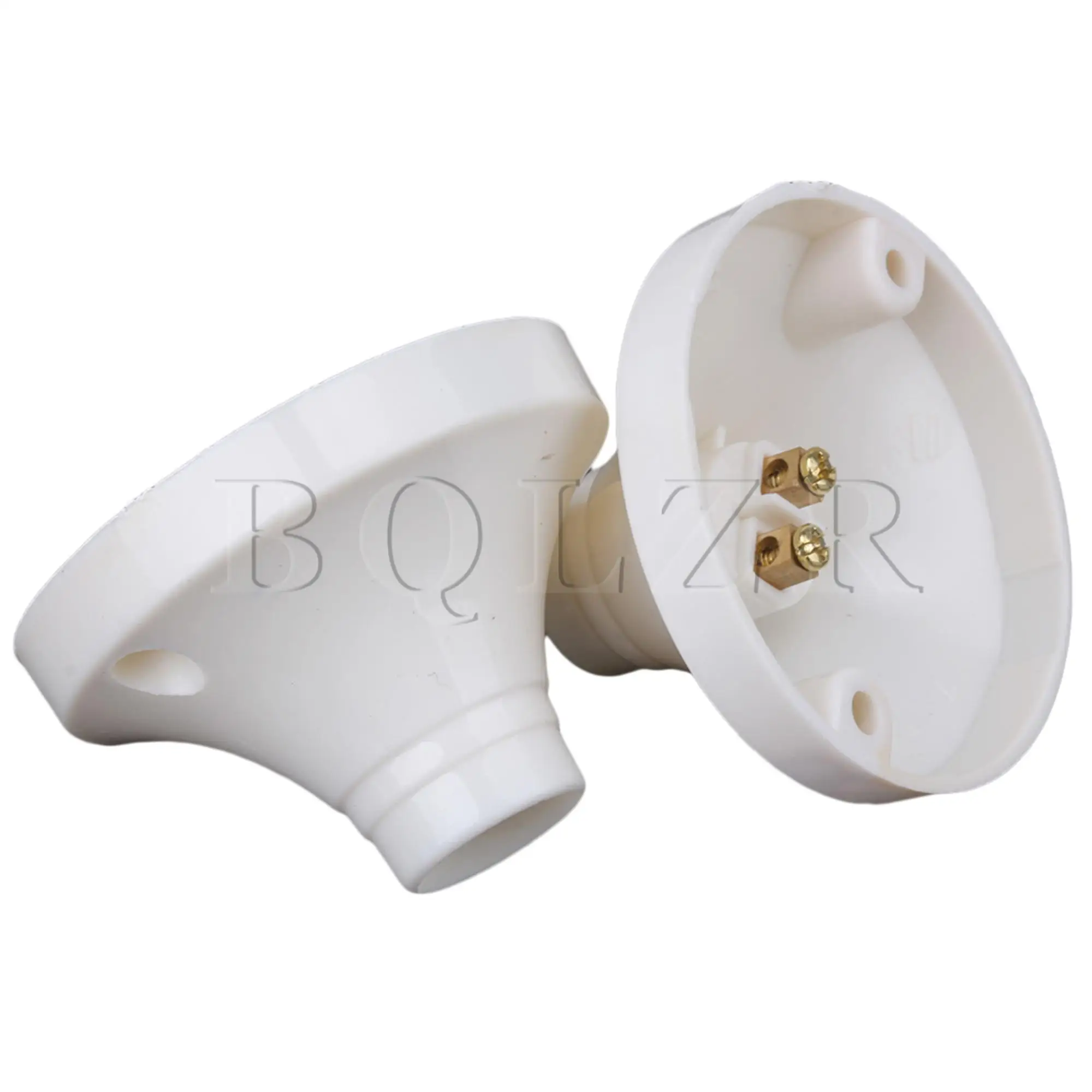 10 Pcs E14  Round Plastic Keyless Lamp Holder AC220V 50Hz/60Hz Easy Installation