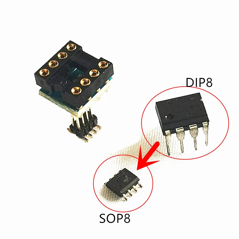 Dip8 до sop8 гнезда адаптеров позолоченное op amp сиденье 1,27 мм/2,54 мм 5532 muses02 opa2604aplme49720