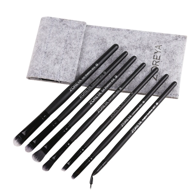 ZOREYA 15 Pcs Luxury Balck Makeup Brushes Set Tools Professional Brushes Foundation Powder Eyeliner Eyeshadow Make up Brushes