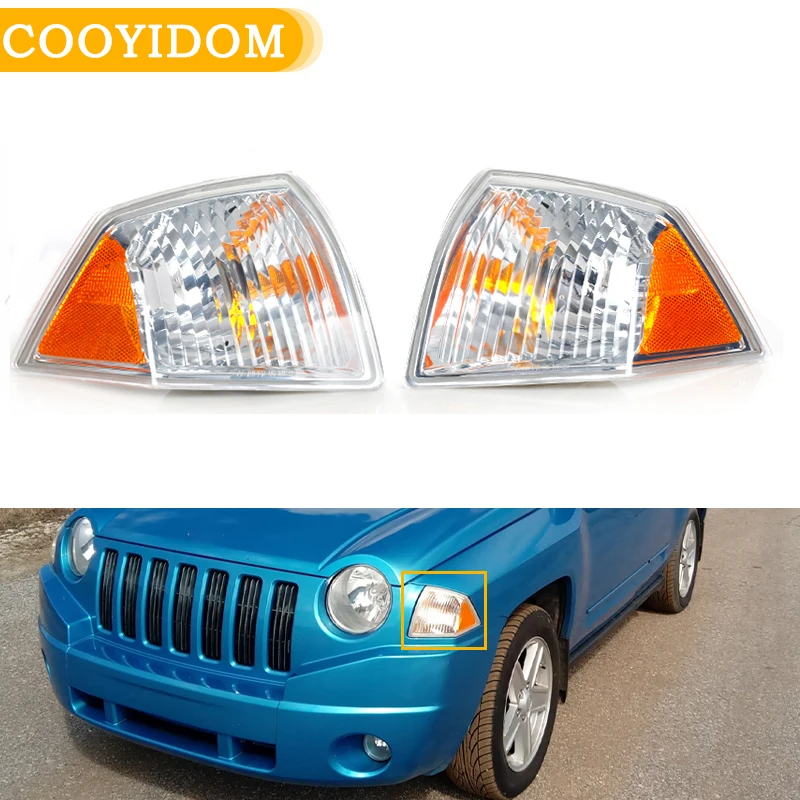 

For Jeep/Compass 2007 2008 2009 2010 Car Styling Side Marker Parking car front Turn Signal Corner Light CH2520144 116-01198L