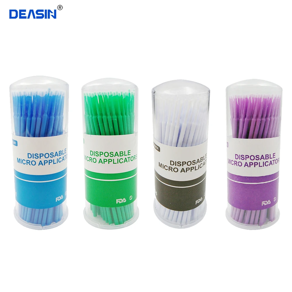 

1 Bottlesx100pcs Disposable Micro Applicator stick Brushdental use disposable applicator stick / adhesive brush / Dental brush