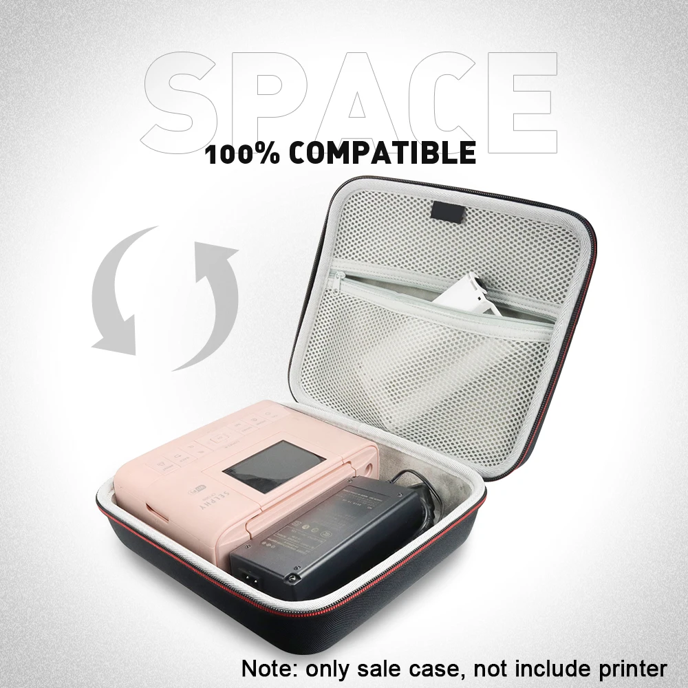 Portable Photo Printer Bag for Canon Selphy CP1500 P1300 CP910 CP900 CP1200 CP1000 CP710 Hard Waterproof Shockproof Printer Bag