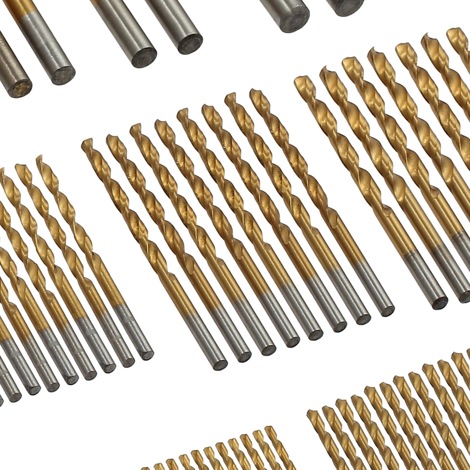 GARLLEN 99 Pcs เจาะบิตชุด1.5MM-เหล็กเคลือบความเร็วสูงไทเทเนียมขนาด10มม.สว่านเกลียวเหล็กชุดเครื่องมือสำหรับ DIY Home HSS Drills