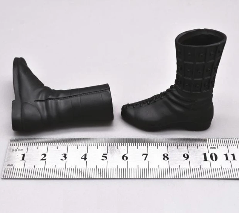 Best Sell Scale 1/6 DX Combat War Black Shoes Hollow Boots For Mostly 12 inch Doll Soldier Accessories