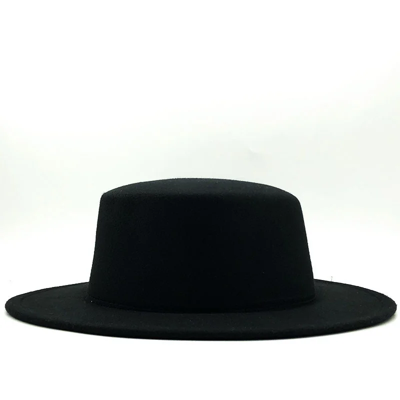 Imitation Winter Autumn Woolen Women Men Ladies Fedoras Top Jazz Hat European American Round Caps Bowler Hats Feminino Gorra