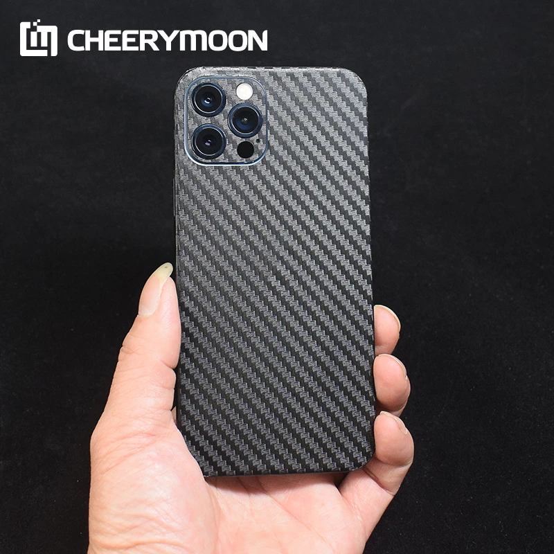 

Dropshipping Carbon Fiber Rear Stickers Wrap Skin For iPhone 14 13 12 11 Pro Max 14Pro Mini XR SE2 XS 5 5s Protector Back Film