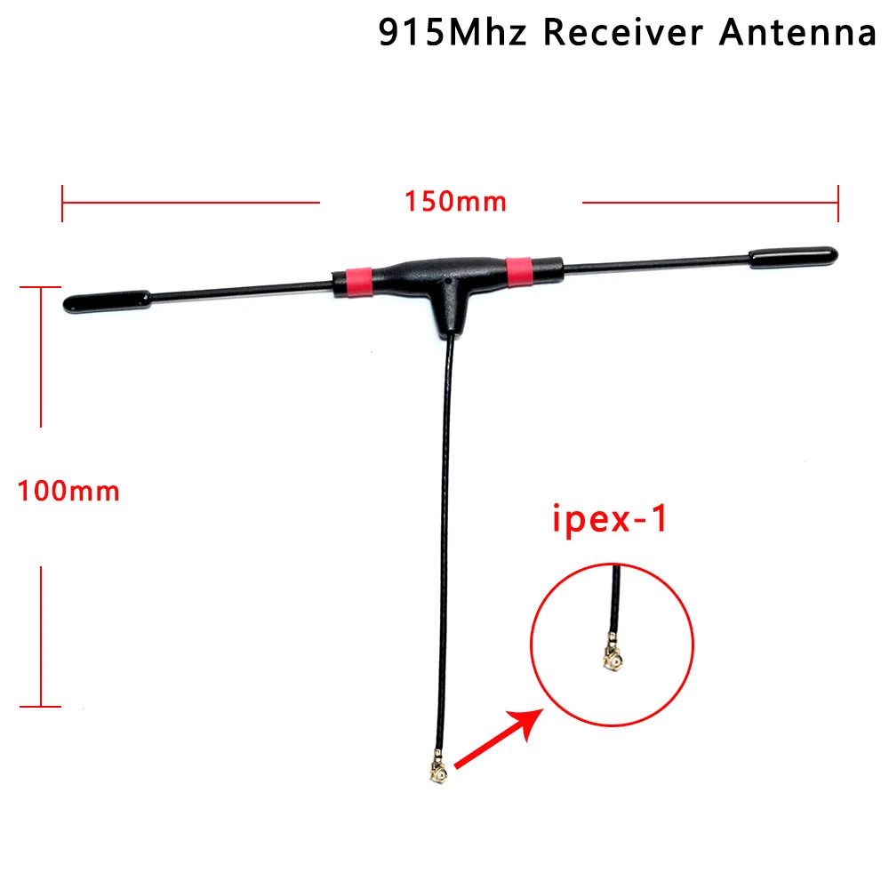 1pcs 915MHZ/2.4G T Antenna IPEX Connector for TBS Crossfire Receiver/Frsky receiver/RC Drone FPV Racing