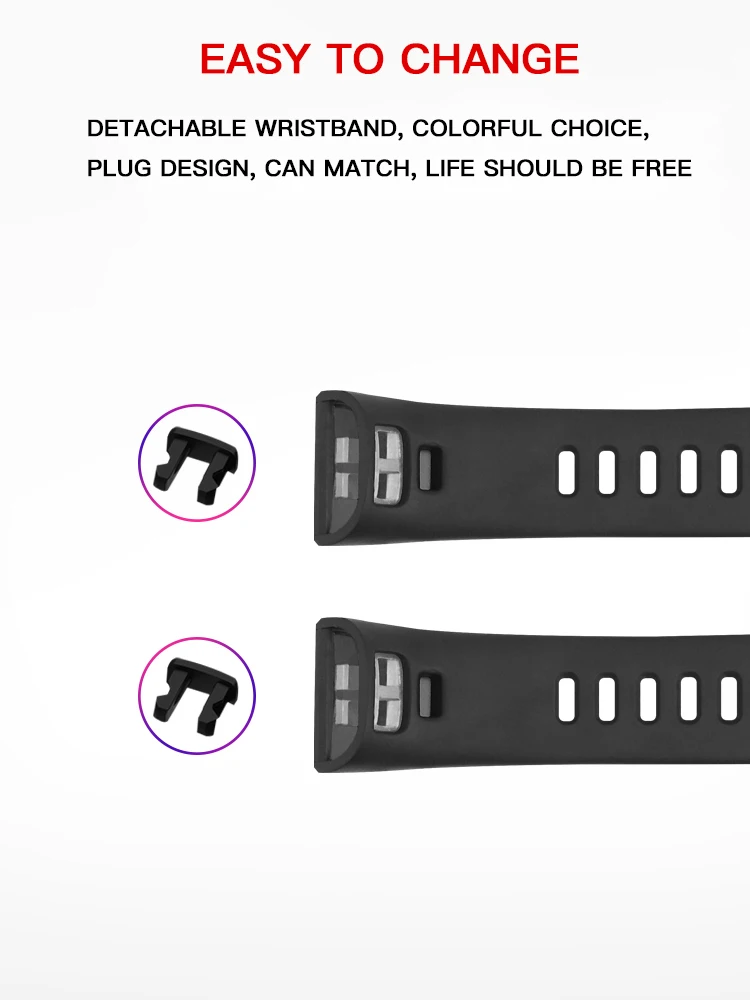 Ремешок сменный силиконовый для Huawei Band 4 Pro 3 Pro, мягкий браслет для наручных часов, аксессуары для часов