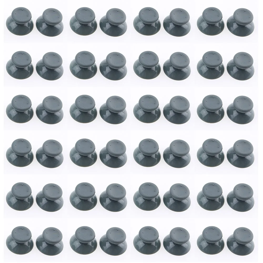 10 szt. czarnych/szarych nakładek na analogowe gałki (thumbsticky) do kontrolera Xbox 360, nakładki na joystick, grzybki, osłonki na uchwyty.