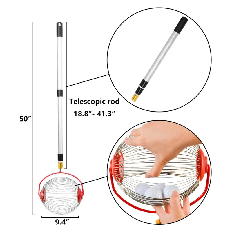 Rolling Moer Harvester Bal Picker Rvs Verstelbare Moer Gatherer Verstelbare Verzamelen Walnoten Pecannoten Krab Appels