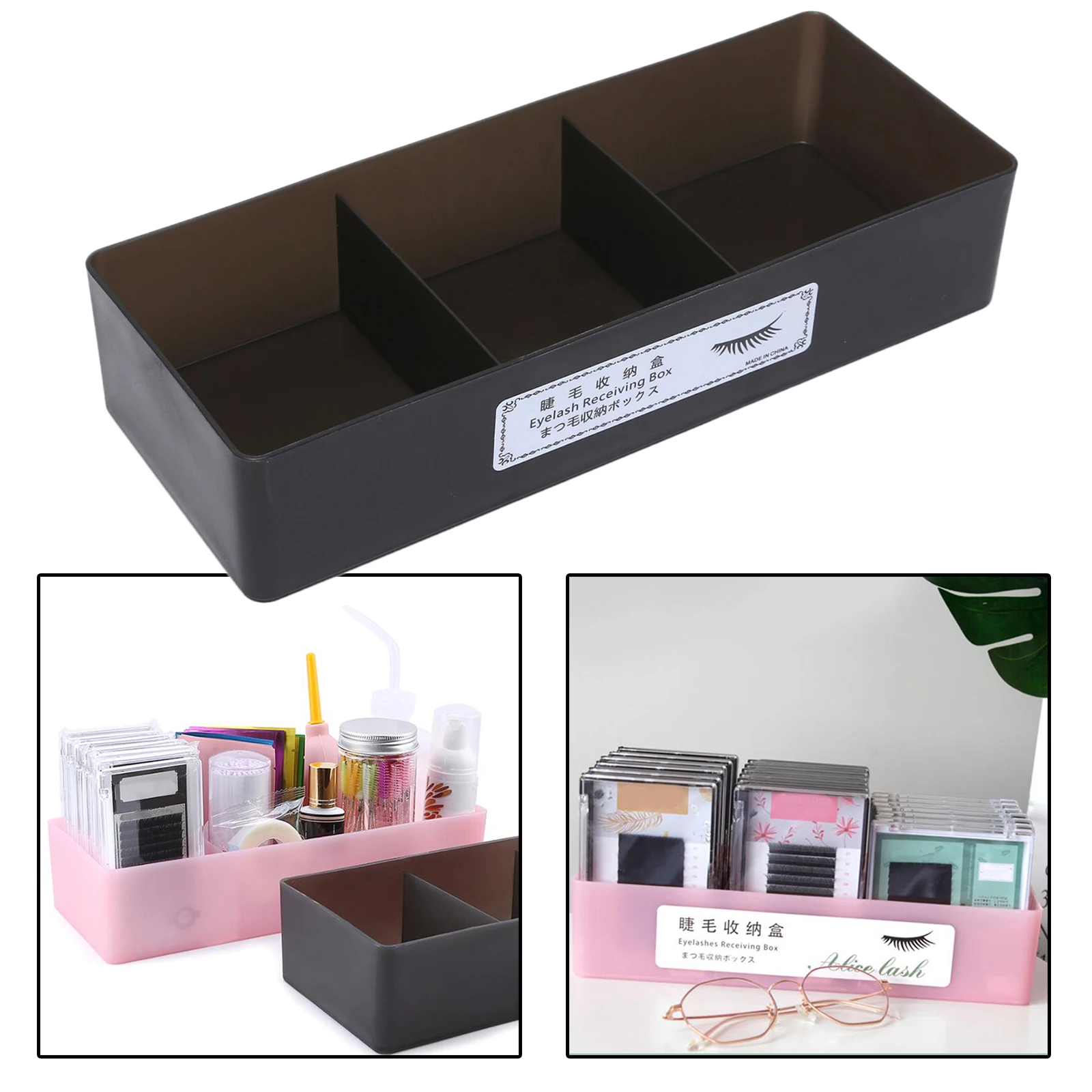 Grande Capacidade Eyelash Tool Storage Box, Eyelash Extension Tweezer Case, Ferramentas de maquiagem cosméticos, Lash Acessórios