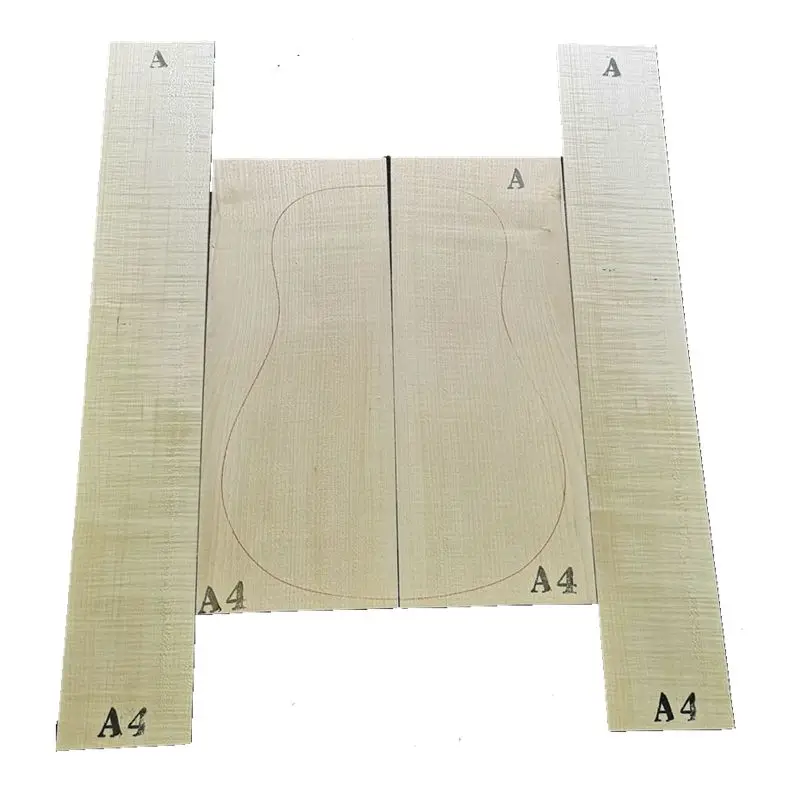 41 A-grade German tiger pattern maple back and side veneer 41-inch folk classical guitar material guitar making material