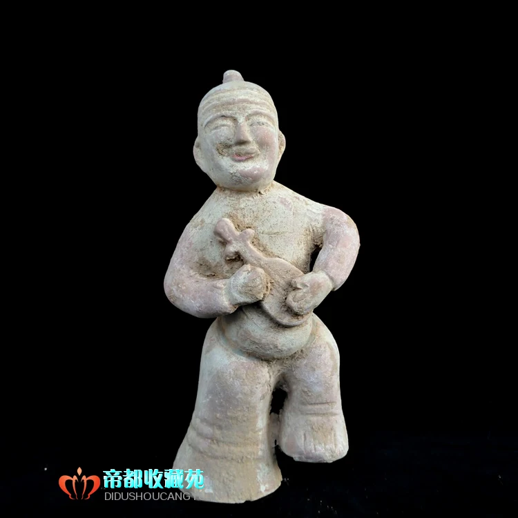 

Antique Chinease Tang Dynasty pottery talk show performer statue /sculpture,Handicrafts,best collection&adornment, Free shipping