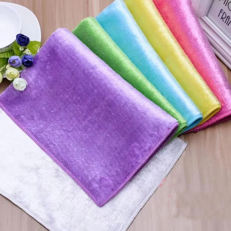 Wholesale non-stick oil mercerizing wooden fiber dish towel,magic bamboo dish Cloth,multi-function wipe towel,cleaning rag/cloth