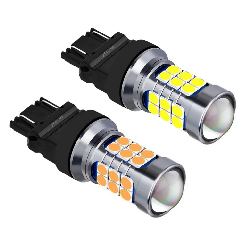 2PCS T25 3157 3156 3057 3457 4157 P27/7W P27W Super Bright 3030 LED Car Reverse Lamps Daytime Running Lights Turn Signal Bulbs