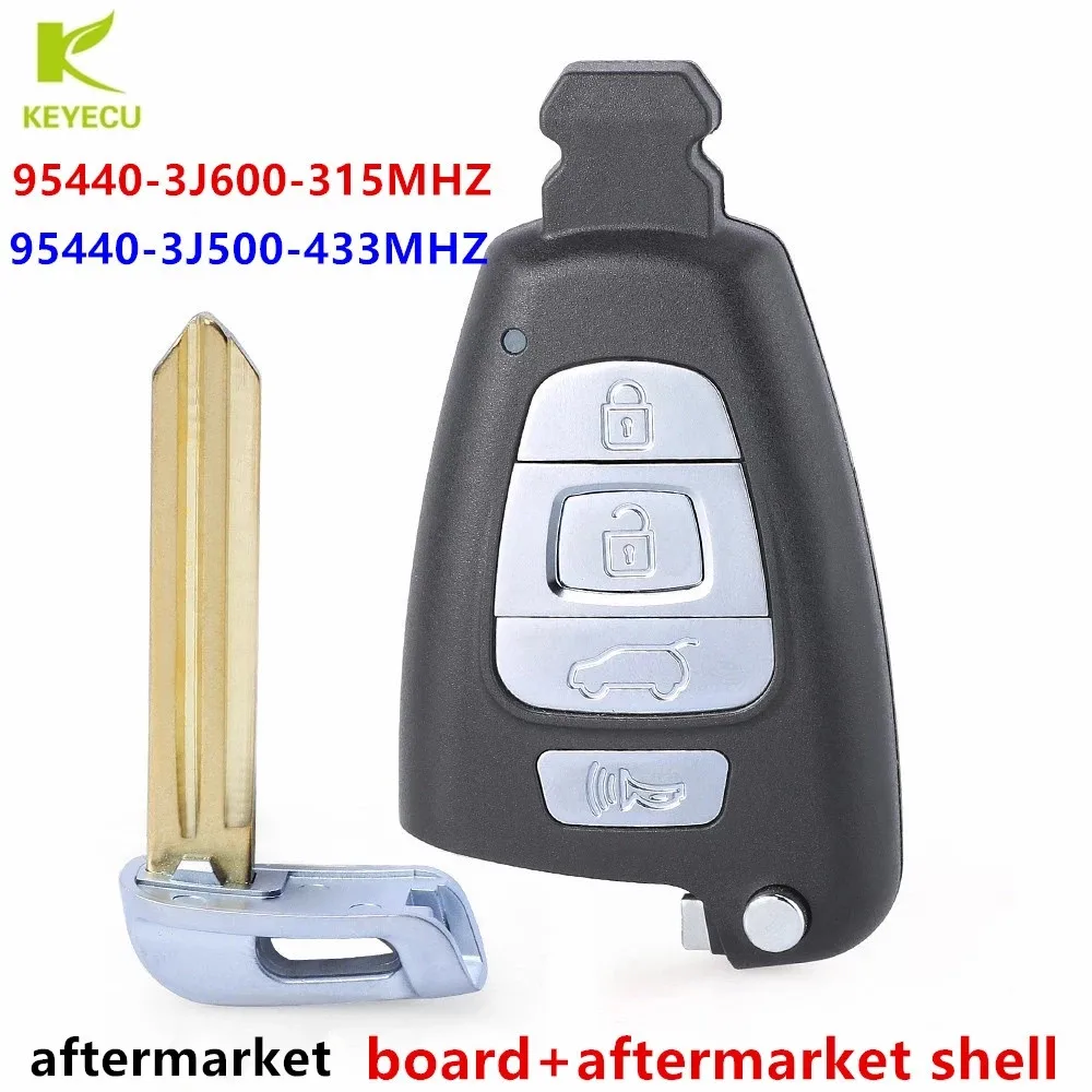 

KEYECU Aftermarket Uncut SMART KEYLESS PROXIMITY REMOTE Key FOB 4Buttons for Hyundai Veracruz 2007-2012 95440-3J600/95440-3J500