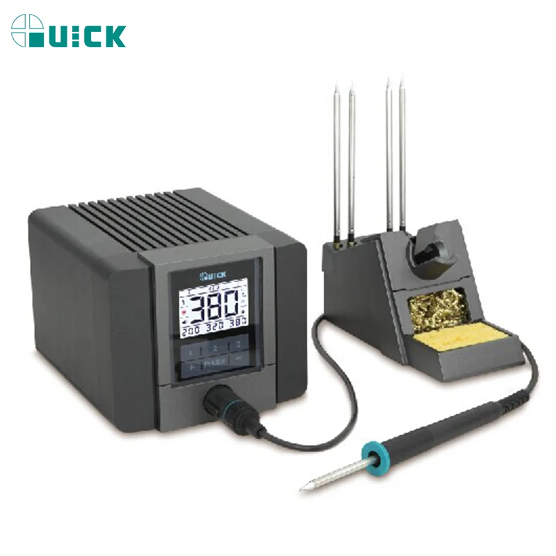 QUICK TS1200A stazione di saldatura per pistola ad aria calda originale per saldatura a pistola ad aria calda ferro elettrico 120W saldatura antistatica per strumenti di riparazione