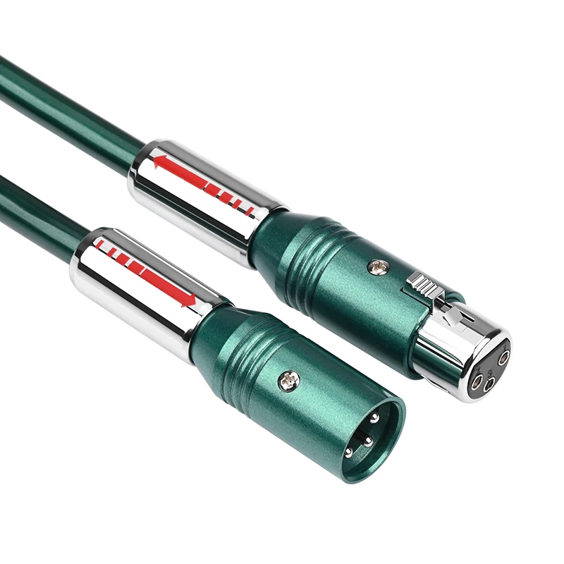 ATAUDIO HIFI xlr audio kabel weiblichen zu männlichen xlr kabel OCC dual XLR kabel für mixer mikrofon xlr kabel 4