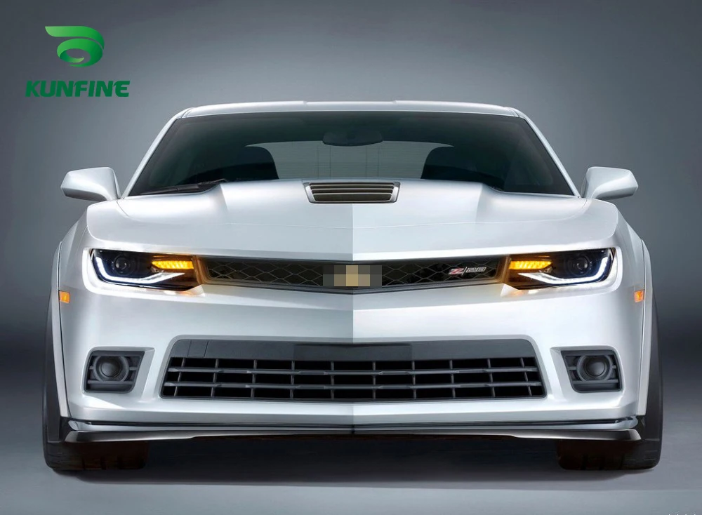 KUNFINE Car Styling Car Headlight Assembly For Chevrolet Camaro 2014-2015 LED Head Lamp Car Tuning Light Parts Plug And Play