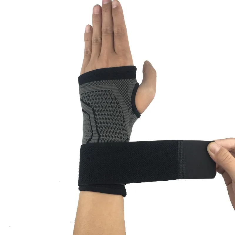 AOLIKES 1PCS Cycling Sport Wrist Support Brace With Elastic Bandage Compress For Fitness Gym Weightlifting Hand Palm Protector