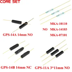 5Pcs 2*14mm GPS-11A GPS-14A GPS-14B 3*11mm MKA-14103 Normally Open Close NO NC Reed Relays Switch Magnetic Switch Anti Vibration