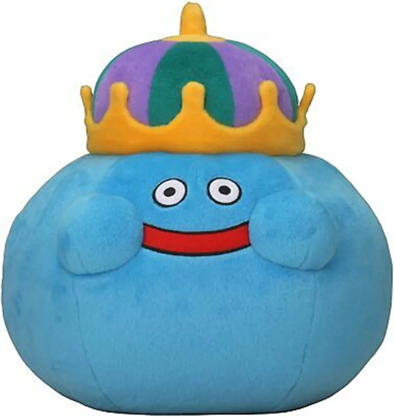 

Новые милые плюшевые игрушки Dragon Quest King Slime для девочек и мальчиков, детские мягкие игрушки, подарки для детей
