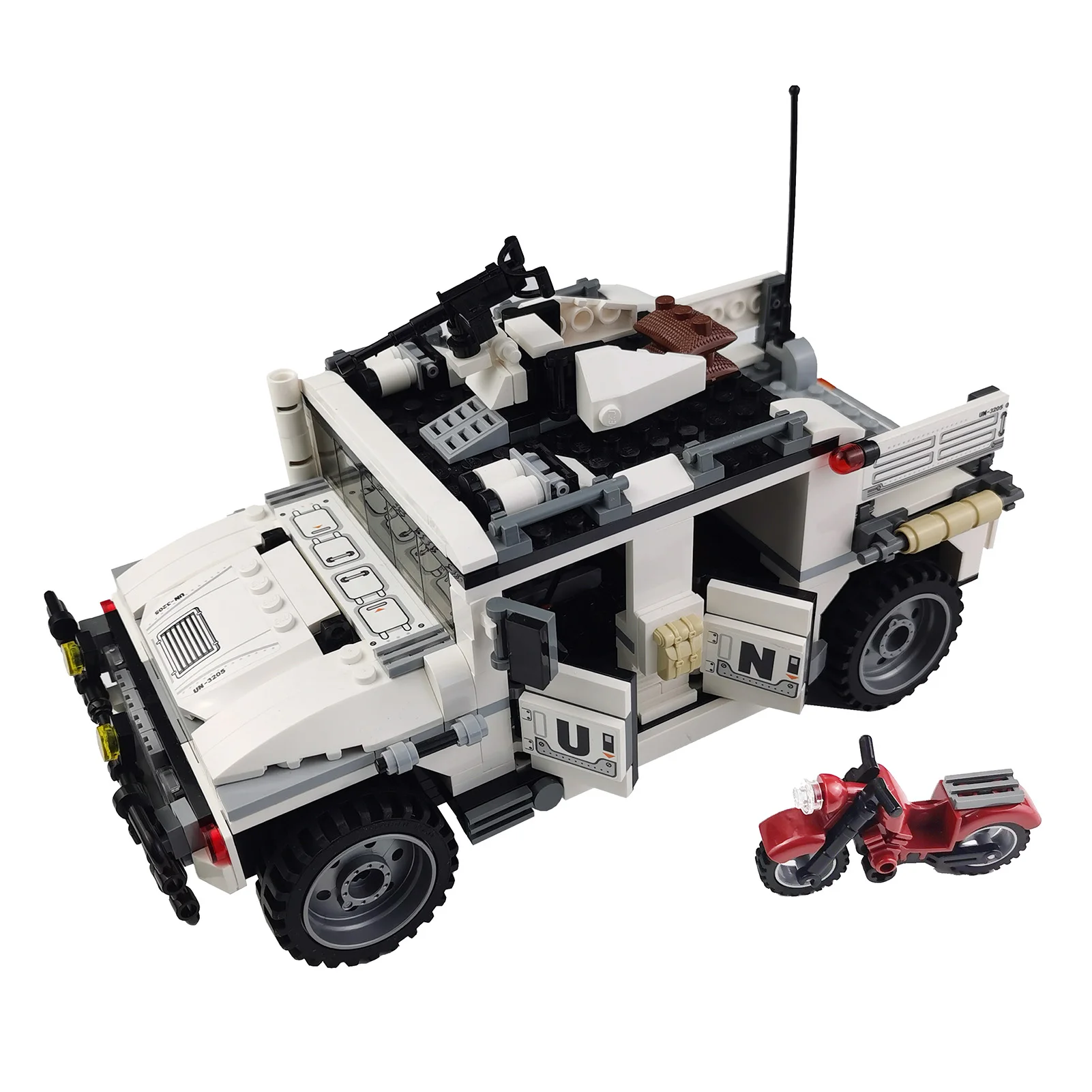 Enlighten Building Block Peacekeeping Force Thunder Mission Hummer Counterattach 452pcs Educational Bricks Toy For Boy