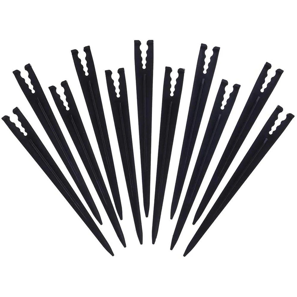 50 Pieces Plastic Irrigation Support Stakes for  4/7 or 3/5mm Tubing and Emitters/Drip Irrigation Kits/Garden Irrigation Tools