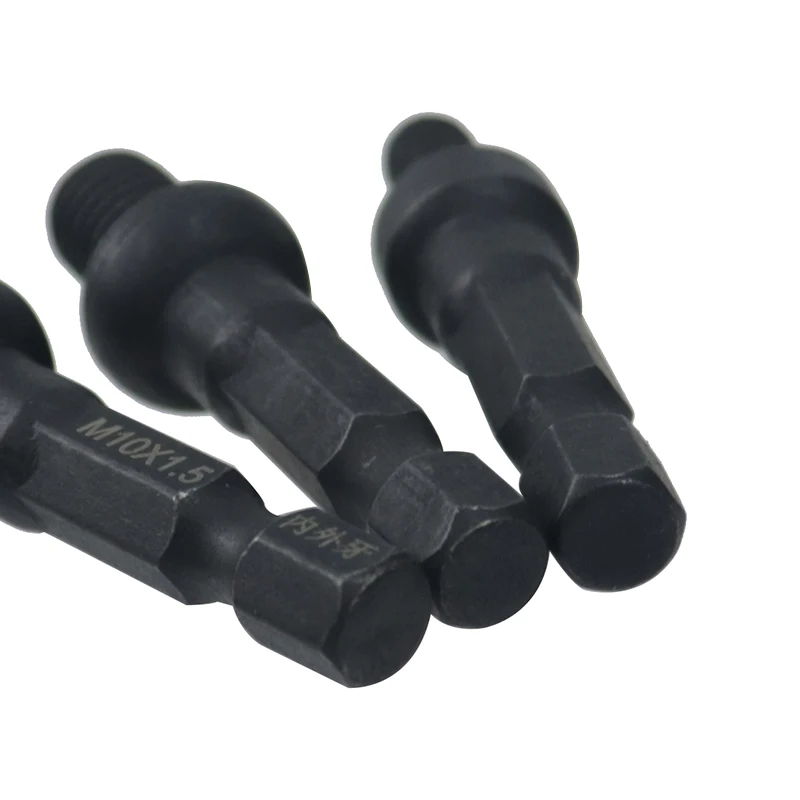 Socket Adapter 1/4" Hex Shank Socket Set For Metal Screws Self-Tapping Chuck 6/8/10mm Embedded Lock Nuts Woodworking Tools