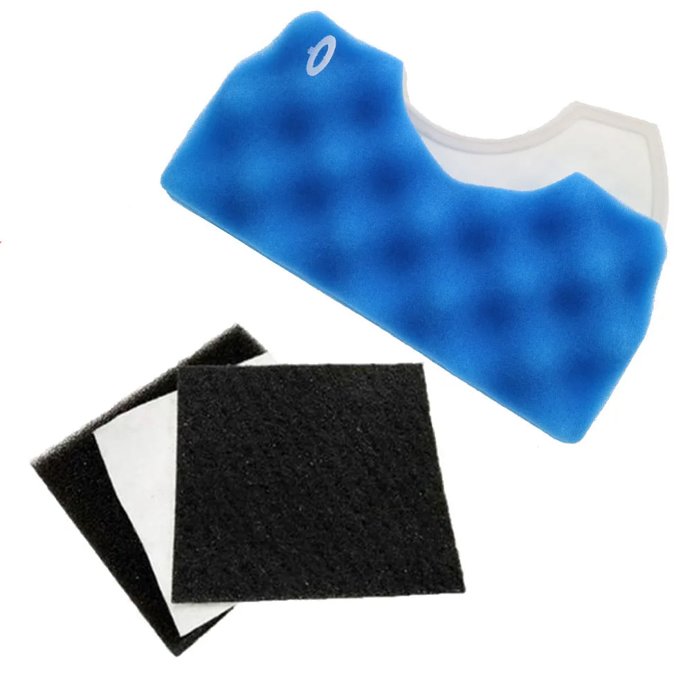 1 Set Blue Sponge Filter + 1 Set Dust Hepa Filter for Samsung DJ63-00669A SC43-47 SC4520 SC4740 VC-9625 VC-BM620 Vacuum Cleaner