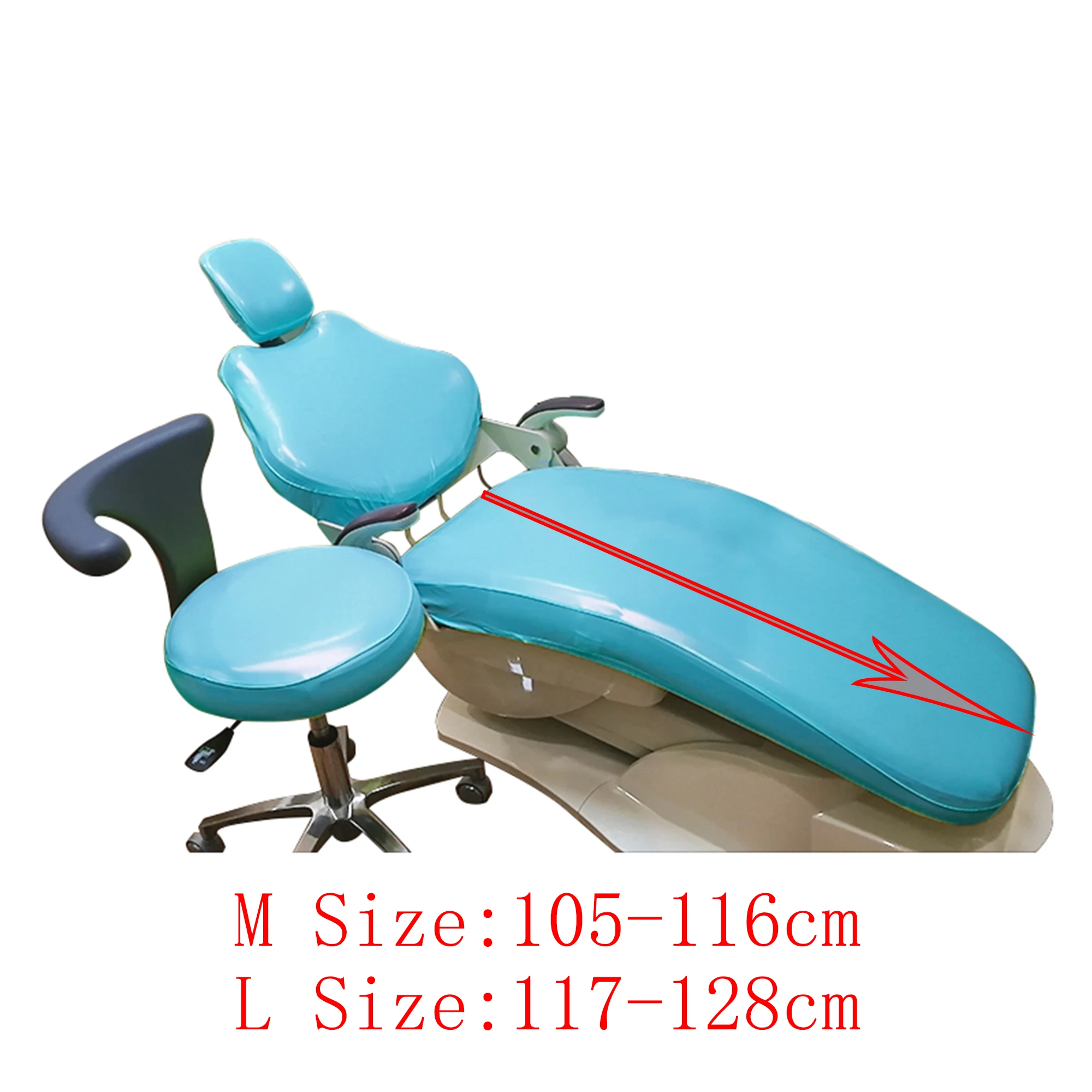 Dentist Chair Protector Sleeves 4Pcs/Set Dental Chair Dust Seat Cover Waterproof Chair Seat Protective Case