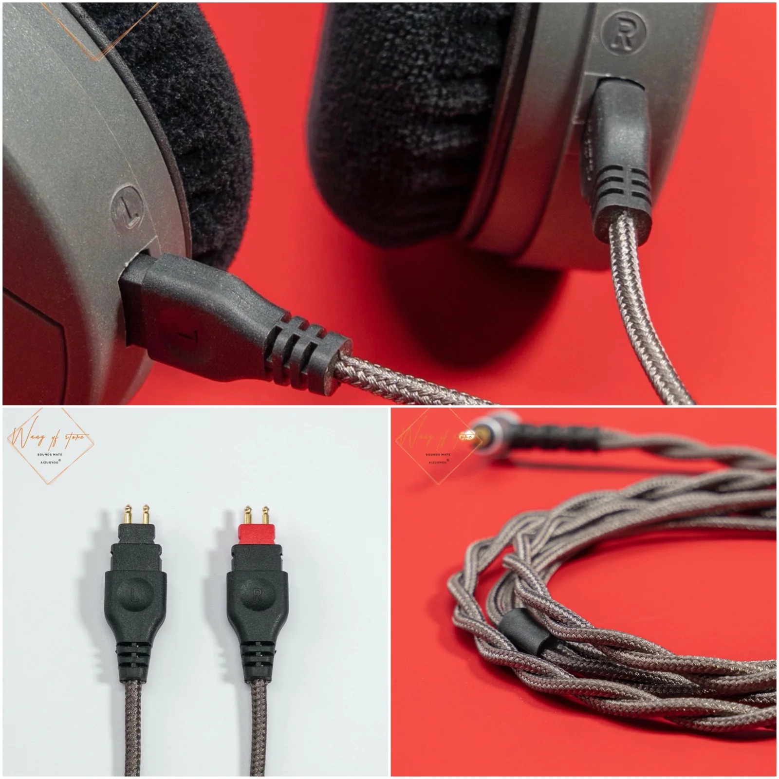 

Hifi Balanced Audio Cable For Sennheiser HD660S HD58X HD565 Massdrop HD6XX Headset 1.2M 4.4mm 2.5mm Balance Plugs 3.5mm Stereo